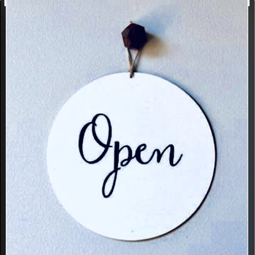 Open sign